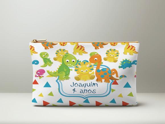 Necessaire Personalizada Slim Dinossauros