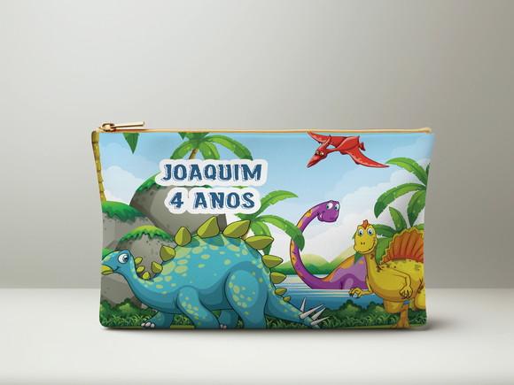 Necessaire Personalizada Slim Dinossauros