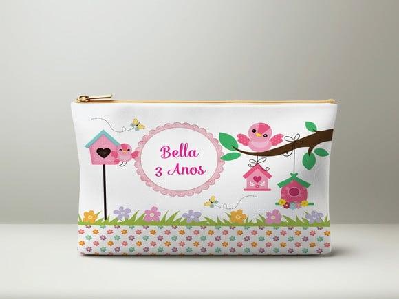 Necessaire Slim Personalizada Jardim