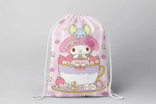 Kit 40 un Mochilinha Turma Hello Kitty