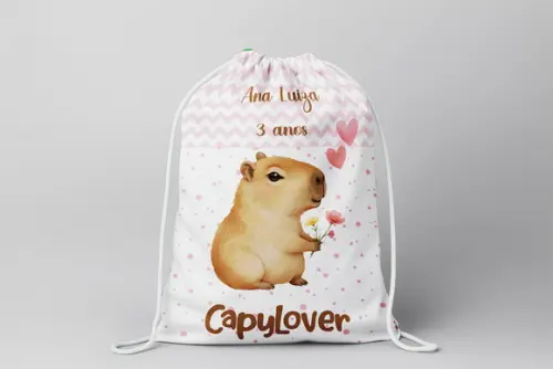 Mochilinha Capivara Personalizada