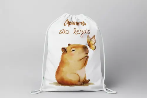 Mochilinha Capivara Personalizada