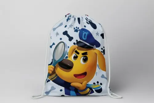 Mochilinha Detetive Labrador Personalizada