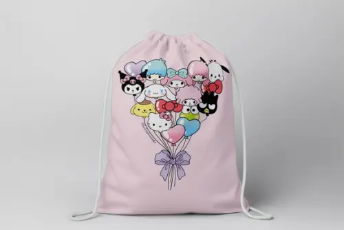 Mochilinha Hello Kitty e Seus Amigos sem Personalização