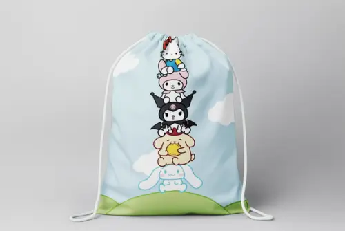 Mochilinha Hello Kitty e Seus Amigos sem Personalização