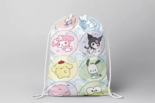 Mochilinha Hello Kitty e Seus Amigos sem Personalização