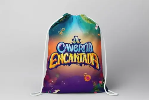 Mochilinha Personalizada a Caverna Encantada