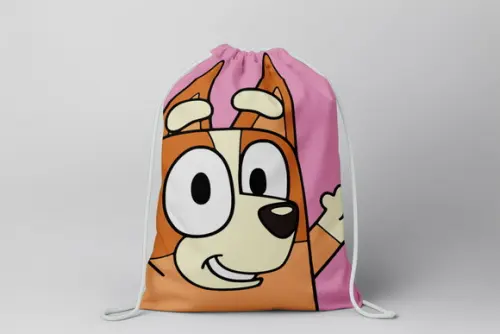 Mochilinha Personalizada Bingo Bluey Rosa