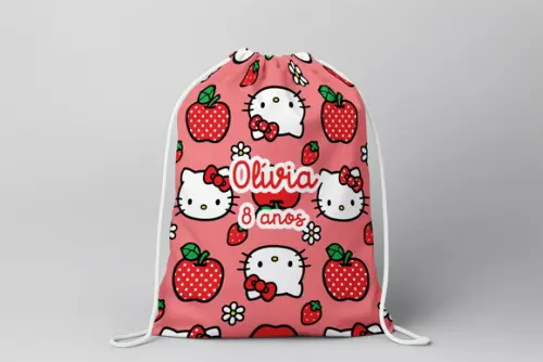 Mochilinha Personalizada Hello Kitty