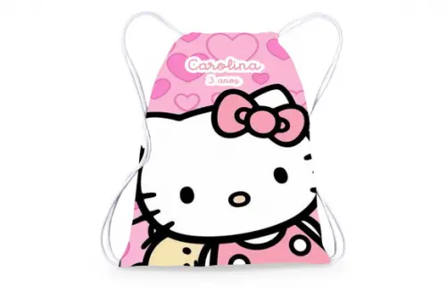 Mochilinha Personalizada Hello Kitty com Personalização