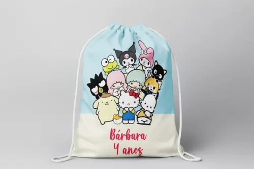 Mochilinha Personalizada Hello Kitty e Seus Amigos