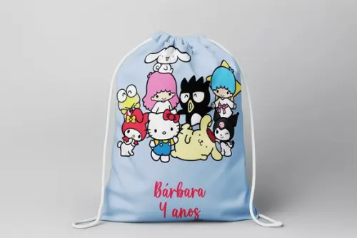 Mochilinha Personalizada Hello Kitty e Seus Amigos