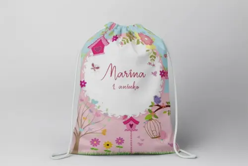 Mochilinha Personalizada Jardim Encantado