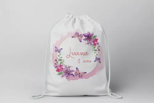 Mochilinha Personalizada Jardim Encantado