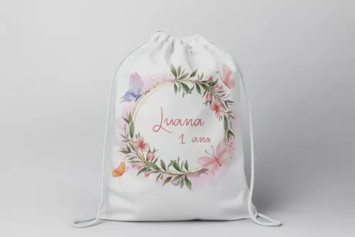 Mochilinha Personalizada Jardim Encantado