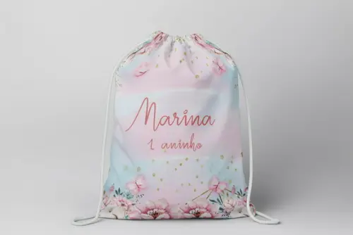 Mochilinha Personalizada Jardim Encantado