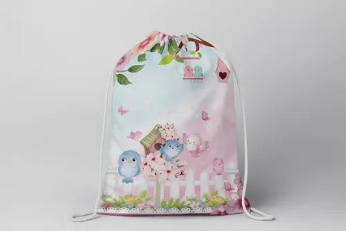 Mochilinha Personalizada Jardim Encantado
