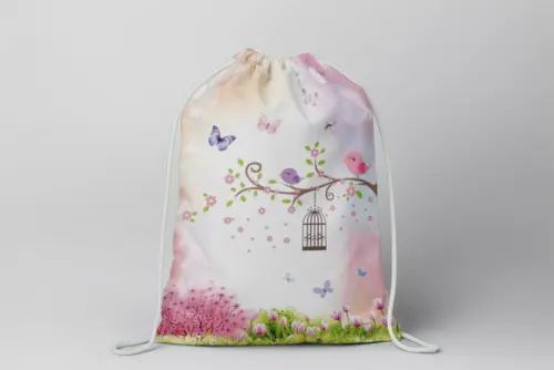 Mochilinha Personalizada Jardim Encantado
