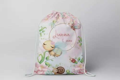 Mochilinha Personalizada Jardim Encantado