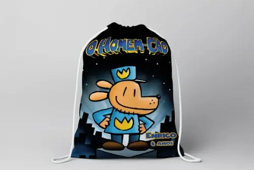 Mochilinha Personalizada o Homem Cão