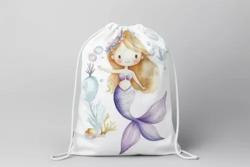 Mochilinha Personalizada Sereia