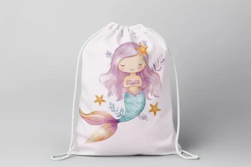 Mochilinha Personalizada Sereia