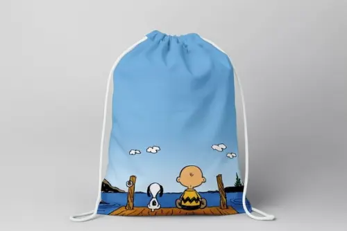 Mochilinha Snoopy e Charlie Brown
