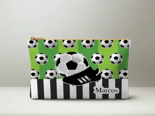 Necessaire Futebol com Nome Personalizado