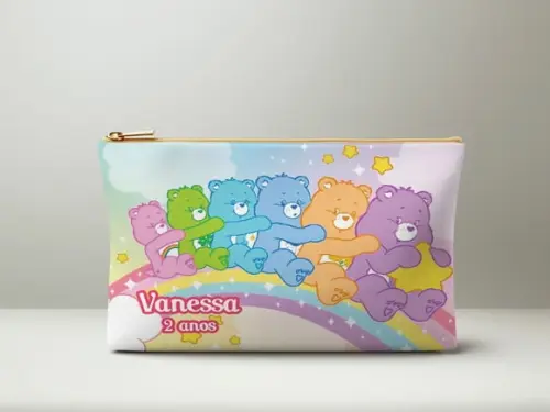Necessaire Personalizada Ursinhos Carinhosos com Nome