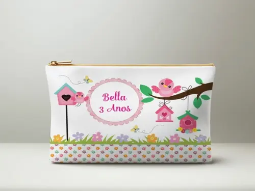 Necessaire Slim Personalizada Jardim