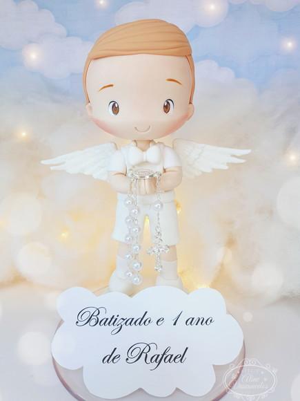 Anjo Personalizado para Batizado em Biscuit