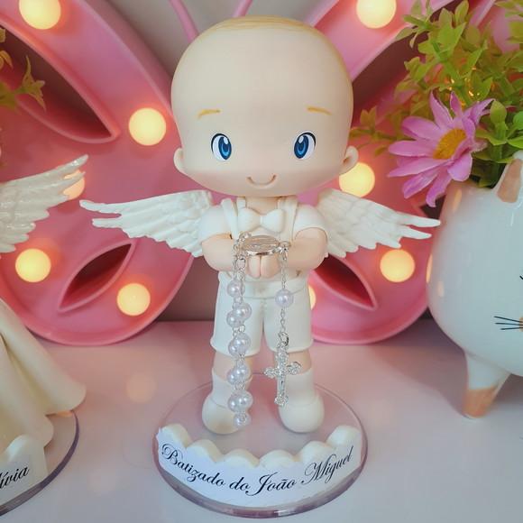 Anjo Personalizado para Batizado em Biscuit