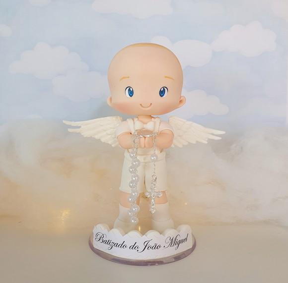 Anjo Personalizado para Batizado em Biscuit
