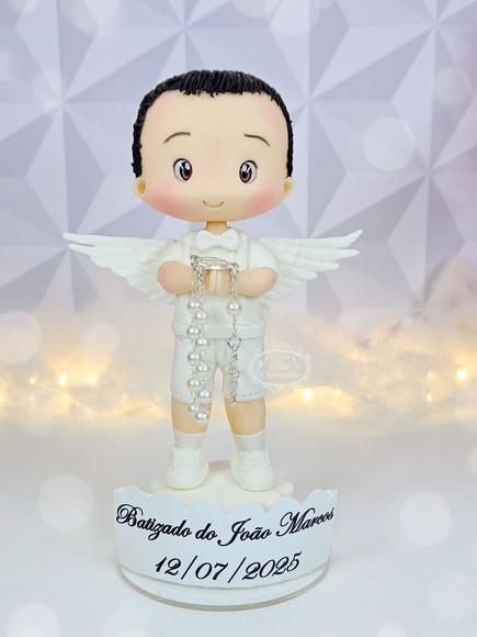 Anjo Personalizado para Batizado em Biscuit