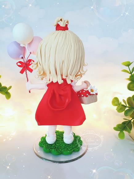 Bonequinha Personalizada Chapeuzinho Vermelho em Biscuit