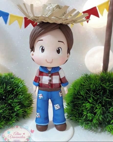 Bonequinho Personalizada Tema Festa Junina/ Quadrilha