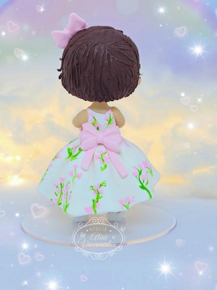 Bonequinha Personalizada para Batizado em Biscuit
