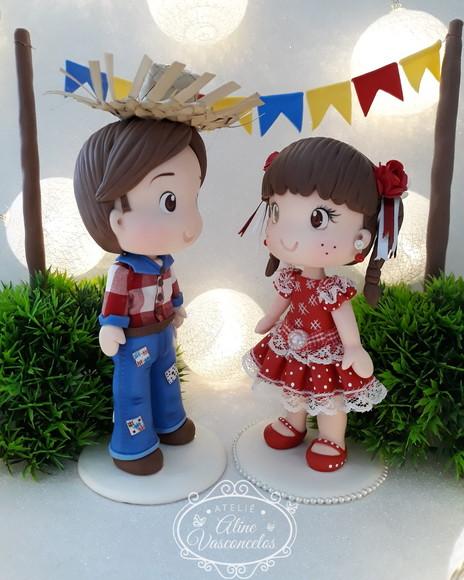 Bonequinho Personalizada Tema Festa Junina/ Quadrilha
