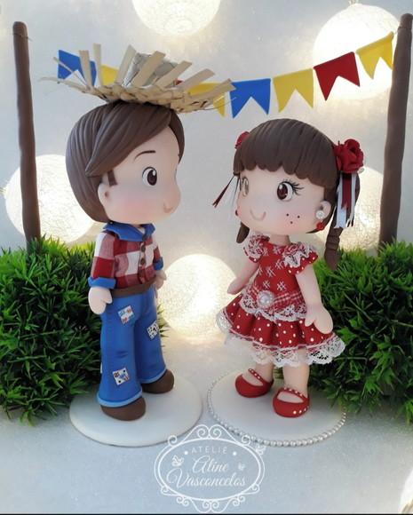 Bonequinho Personalizada Tema Festa Junina/ Quadrilha