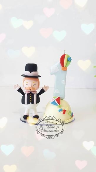 Mini Topo Mundo Bita em Biscuit