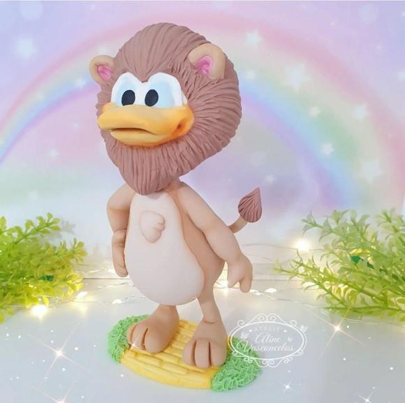 Peça Decorativa Donald (leão - Magico de Oz) em Biscuit