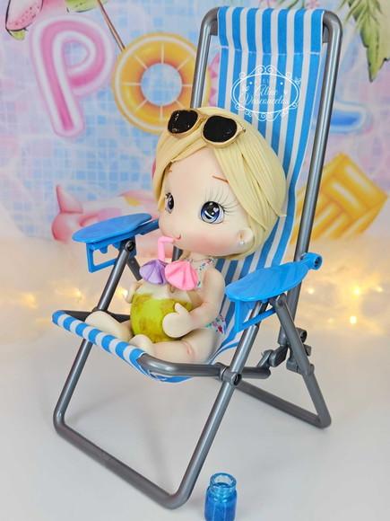 Peça Decorativa Elsa (frozen) Pool Party Biscuit