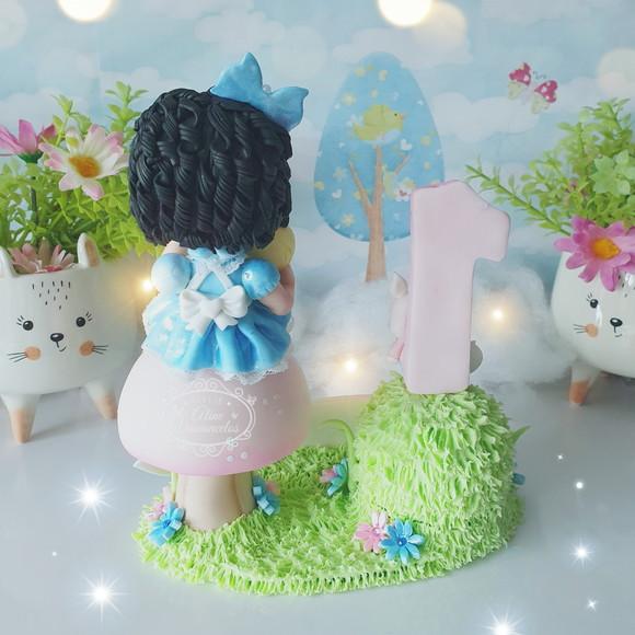 Topo de Bolo Alice País das Maravilhas(personalizada)biscuit