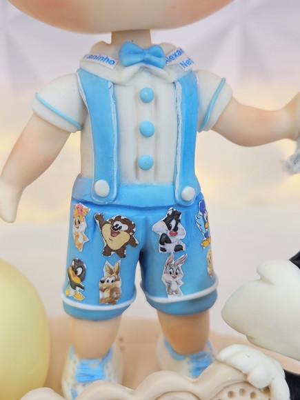 Topo de Bolo Baby Looney Tunes em Biscuit