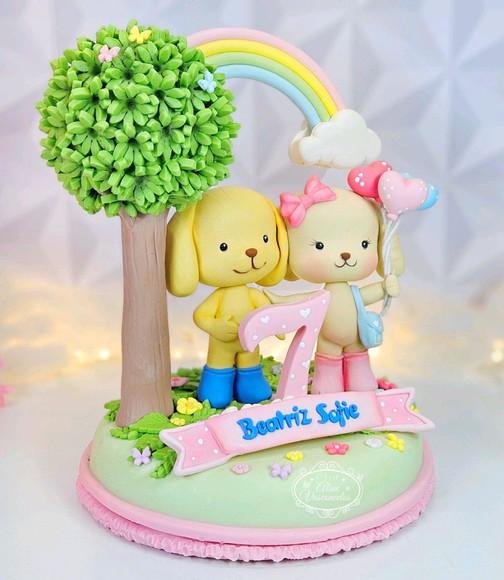 Topo de Bolo Bobbie Goods em Biscuit