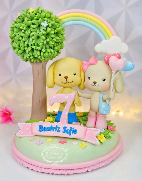 Topo de Bolo Bobbie Goods em Biscuit