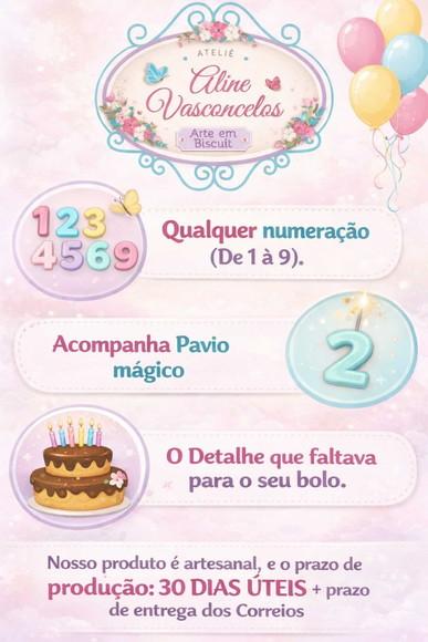 Topo de Bolo com Vela Toy Story em Biscuit/ Caixa Brinquedos
