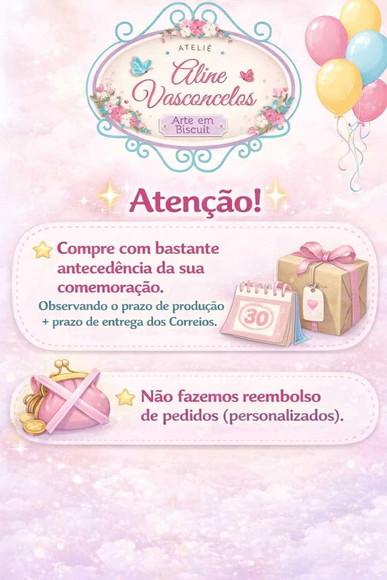 Topo de Bolo com Vela Toy Story em Biscuit/ Caixa Brinquedos