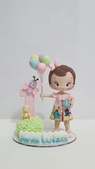 Topo de Bolo Galinha Pintadinha Candy em Biscuit