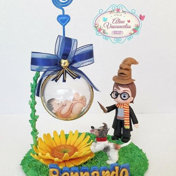Topo de Bolo Harry Potter em Biscuit